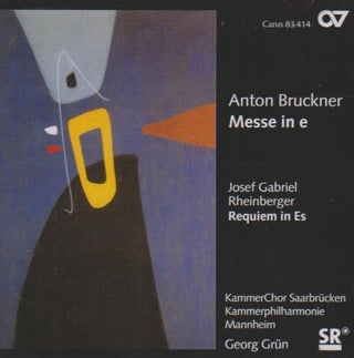the album cover for Bruckner/Rheinberger - Mass in E