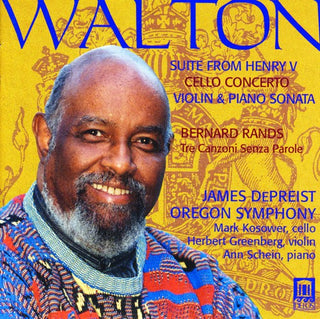 the album cover for James DePreist - Rands/Walton/Mathieson : Henry V/Cello Concerto/Violin