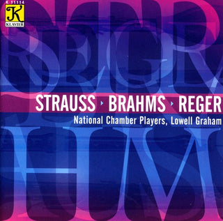 the album cover for Lowell Graham - Strauss Reger Brahms