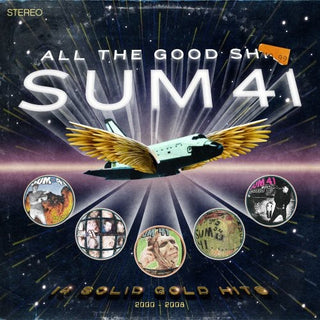 the album cover for Sum 41 - All The Good Shit: 14 Solid Gold Hits 2000-2008