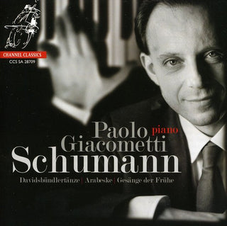 the album cover for Paolo Giacometti - Davidsbundlertanze / Arabeske / Gesange Der Fruhe
