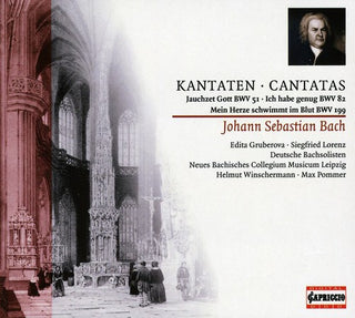 the album cover for Max Pommer - Cantatas BWV 51 82 & 199