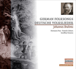 the album cover for J. BRAHMS - German Folk Songs