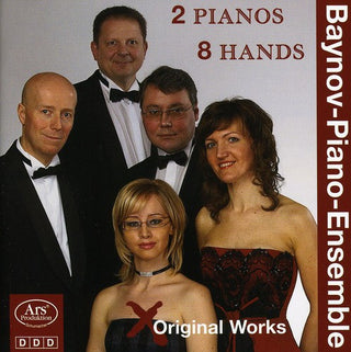 the album cover for Baynov Piano Ensemble - Smetana Grainger Works for 2 Pianos 8 Hands