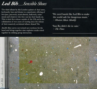 the album cover for Led Bib - Sensible Shoes