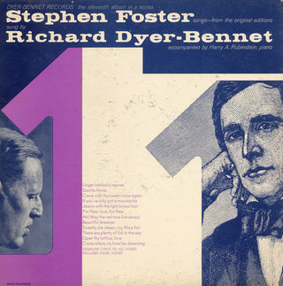 the album cover for Dyer-Richard Bennet - Vol. 11 (Stephen Foster Songst)