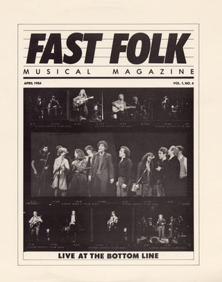 the album cover for Fast Folk Musical Magazine - Fast Folk Musical Magazine (4) Live at 1 / Various