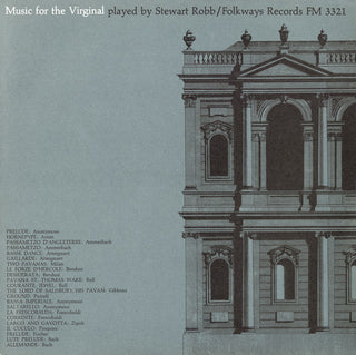 the album cover for Stewart Robb - Music Played on the Virginal