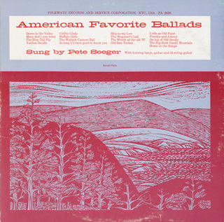 the album cover for Pete Seeger - American Favorite Ballads, Vol. 1