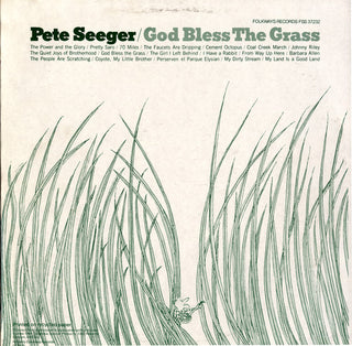 the album cover for Pete Seeger - God Bless the Grass