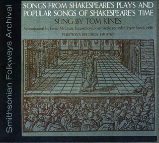 the album cover for Tom Kines - Songs from Shakespeare's Plays and Songs