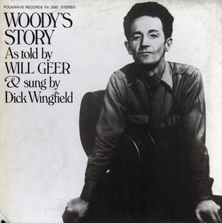 the album cover for Will Geer - Woody's Story