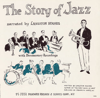 the album cover for Langston Hughes - The Story of Jazz