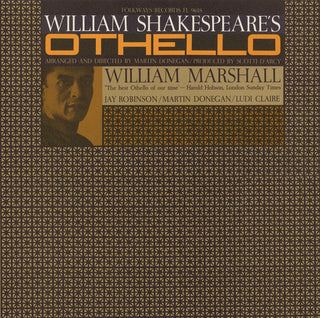 the album cover for William Marshall - Othello: William Shakespeare