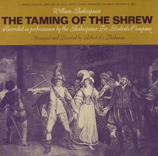 the album cover for Shakespeare For Students Company - The Taming of the Shrew: William Shakespeare