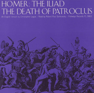 the album cover for Robert Paul Sonkowsky - Homer: The Death of Patroclus