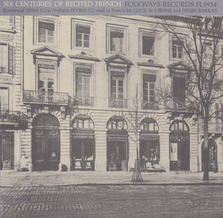 the album cover for Lucie De Vienne Blanc - Six Centuries of Recited French: Ruteboeuf