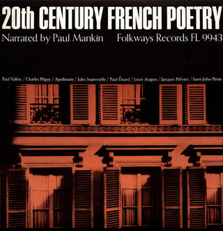 the album cover for Paul Mankin A - 20th Century French Poetry