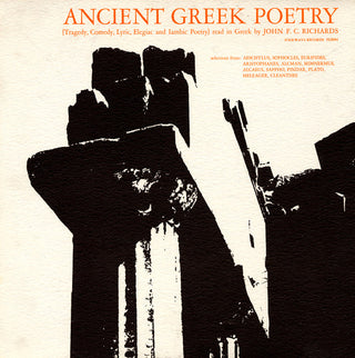 the album cover for John Richards FC - Ancient Greek Poetry: Tragedy Comedy