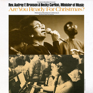 the album cover for Rev. Audrey Bronson - Are You Ready for Christmas?