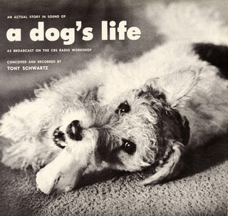 the album cover for Tony Schwartz - An Actual Story in Sound of a Dog's Life
