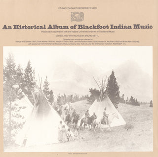 the album cover for Blackfoot Indian Music / Var - Blackfoot Indian Music / Various
