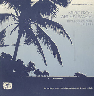 the album cover for Music From Western Samoa From Conch Shell To Disc - Western Samoa: Conch / Various