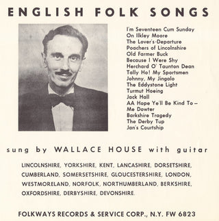 the album cover for Wallace House - English Folk Songs