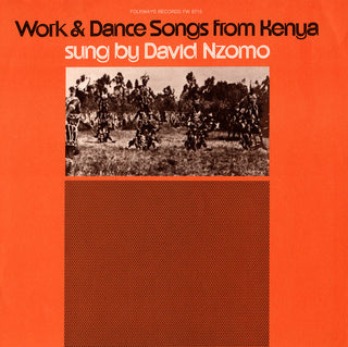 the album cover for David Nzomo - Work and Dance Songs from Kenya