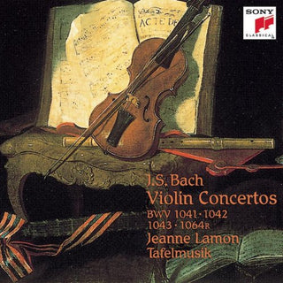 the album cover for J.S. Bach - Violin Concertos