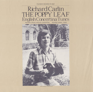 the album cover for Richard Carlin - Poppy Leaf: English Concertina Tunes