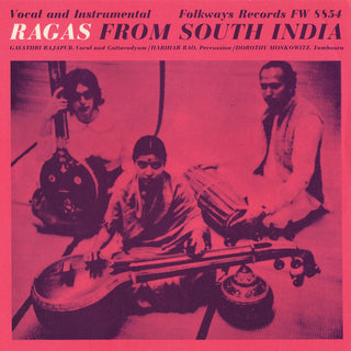 the album cover for Gayathri Kassebaum Rajapur - Ragas from South India