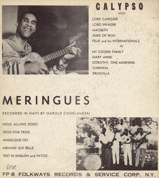 the album cover for Calypso & Meringues - Calypso and Meringues / Various
