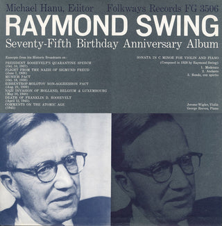 the album cover for Raymond Swing - Raymond Swing: Seventy-Fifth Anniversary Album