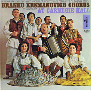 the album cover for Branko Krsmanovic Chorus Belgrad - Branko Krsmanovich Chorus of Yugoslavia