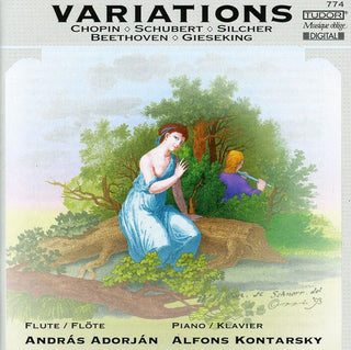 the album cover for Beethoven/Schubert/Silcher; - Variations for Flute