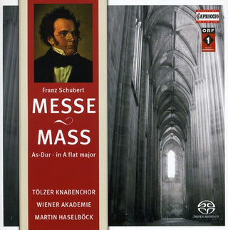 the album cover for Martin HaselbÃ¶ck - Mass 5 in a Flat Major / Offertory: Intende Voci