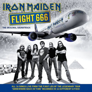 the album cover for Iron Maiden - Flight 666: The Original Soundtrack