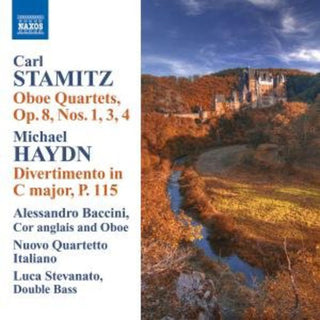 the album cover for Alessandro Baccini - Oboe Quartets Op 8 Nos 134