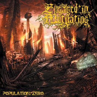 the album cover for Engaged In Mutilating - Population: Zero