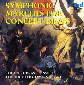 the album cover for James Stobart - Symphonic Marches for Concert Brass