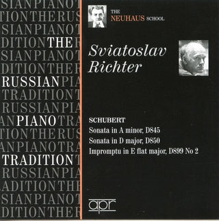 the album cover for Sviatoslav Richter - Russian Piano Tradition - Neuhaus School