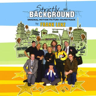 the album cover for Frank Lenz - Strictly Background