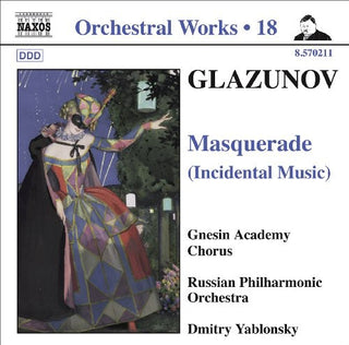 the album cover for Dmitry Yablonsky - Orchestral Works 18 (Masquerade)