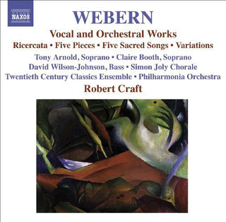 the album cover for Robert Craft - Vocal & Orchestral Works