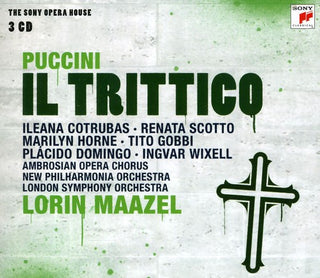 the album cover for Puccini / Cotrubas / New Phil Orch / Maazel - Il Trittico