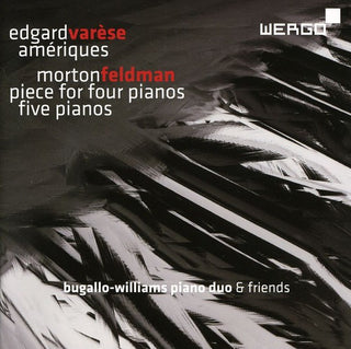 the album cover for Varese/Feldman - Ameriques / Piece for Four Pianos - Five Pianos