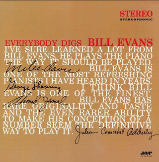 the album cover for Bill Evans - Everybody Digs Bill Evans [Import]