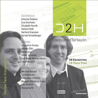 the album cover for Haydn Trio Eisenstadt - Dedicated to Haydn: 18 Piano Trios