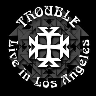 the album cover for Trouble - Live in Los Angeles